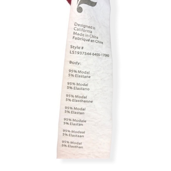 Fabletics Red Long Sleeve Turtleneck Top - Picture 7 of 7